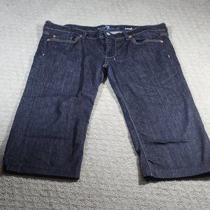 NWOT 7 for all Mankind Size 31 Dark Blue Crop dojo Jeans